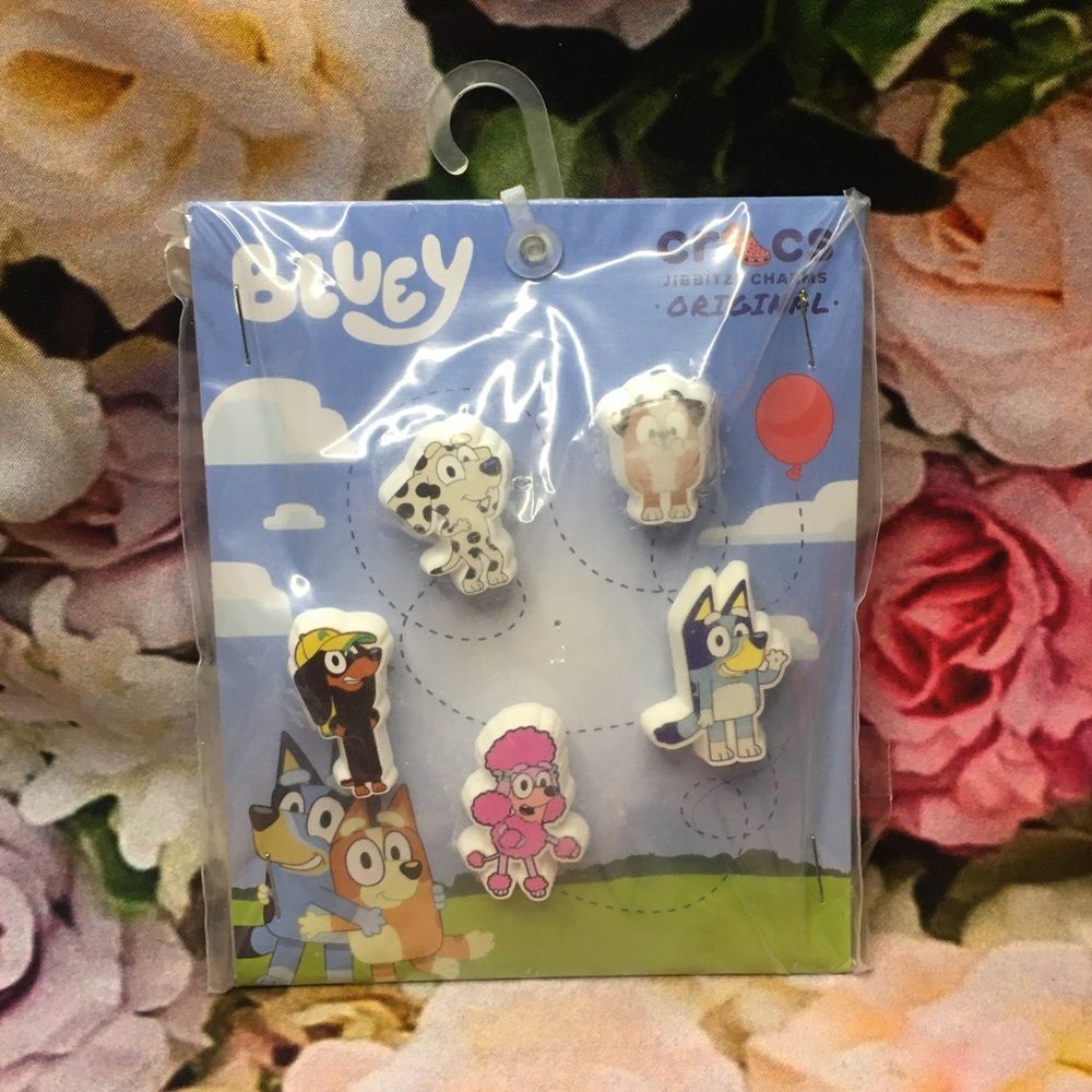Bluey Crocs Charms Five (5) New Kids Children Decor